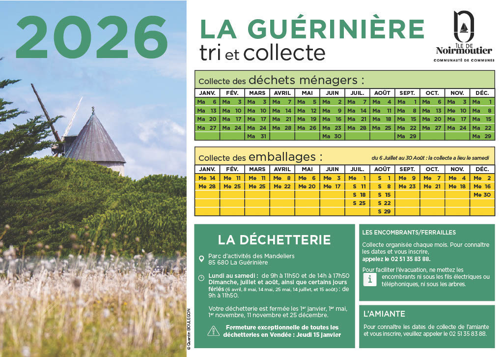 Calendrier des déchets