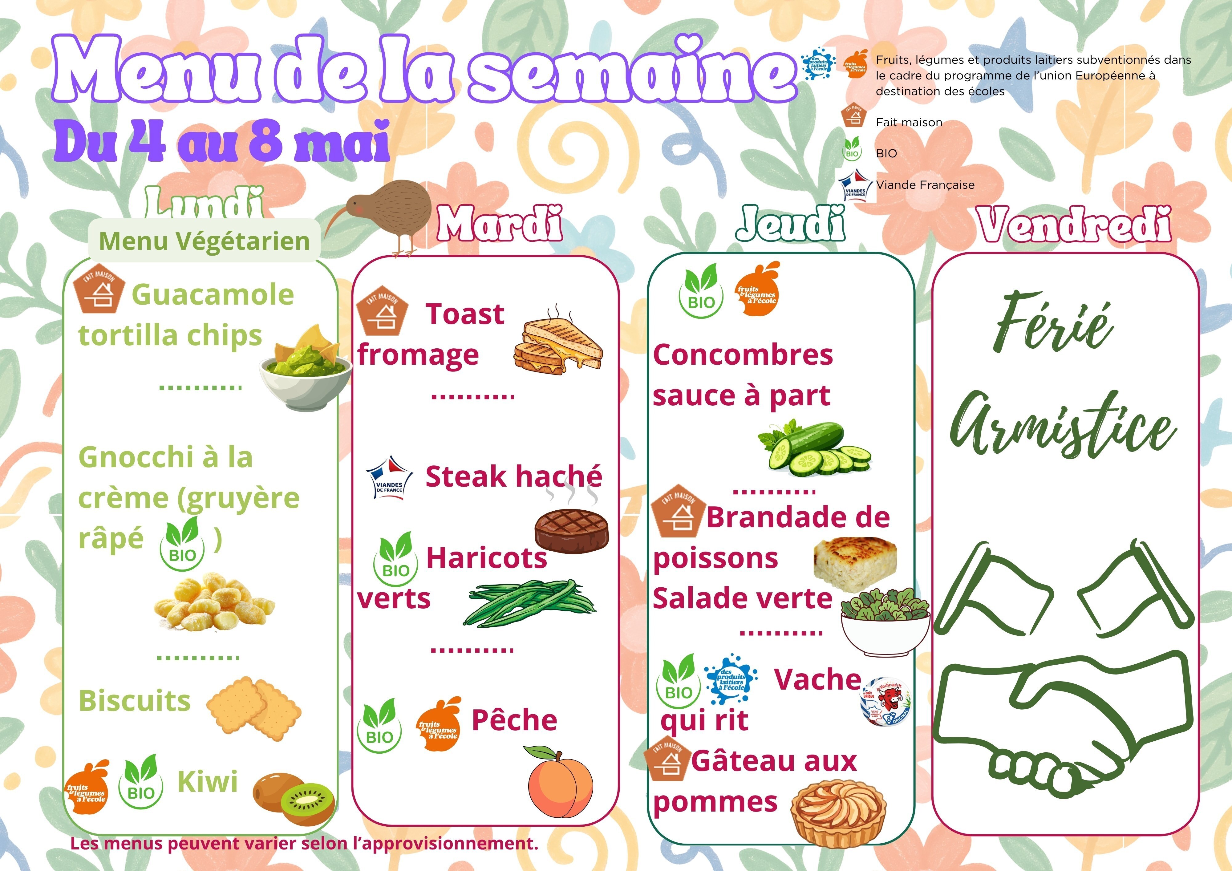menu 4 mai