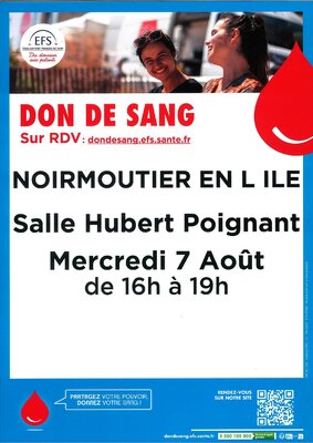 Don de sang - 07 aout 2024